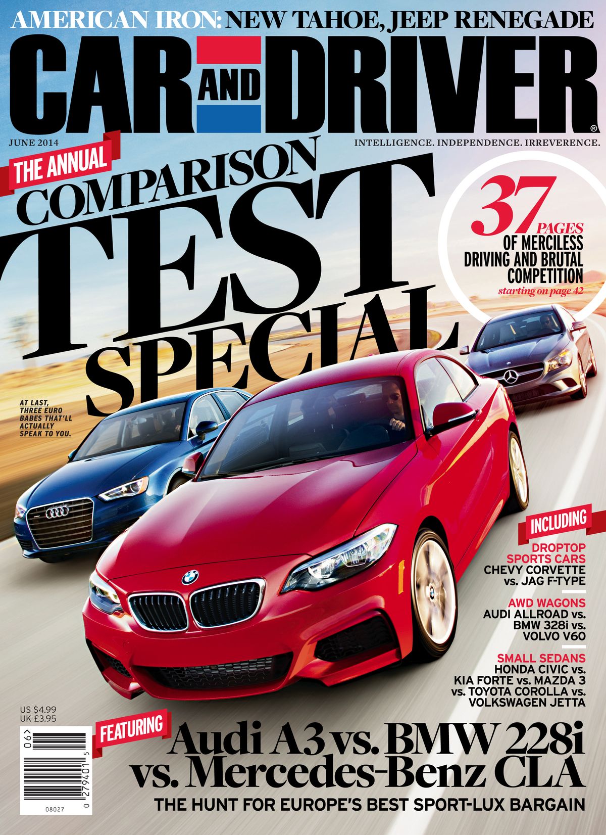 june 2014 car and driver magazine cover