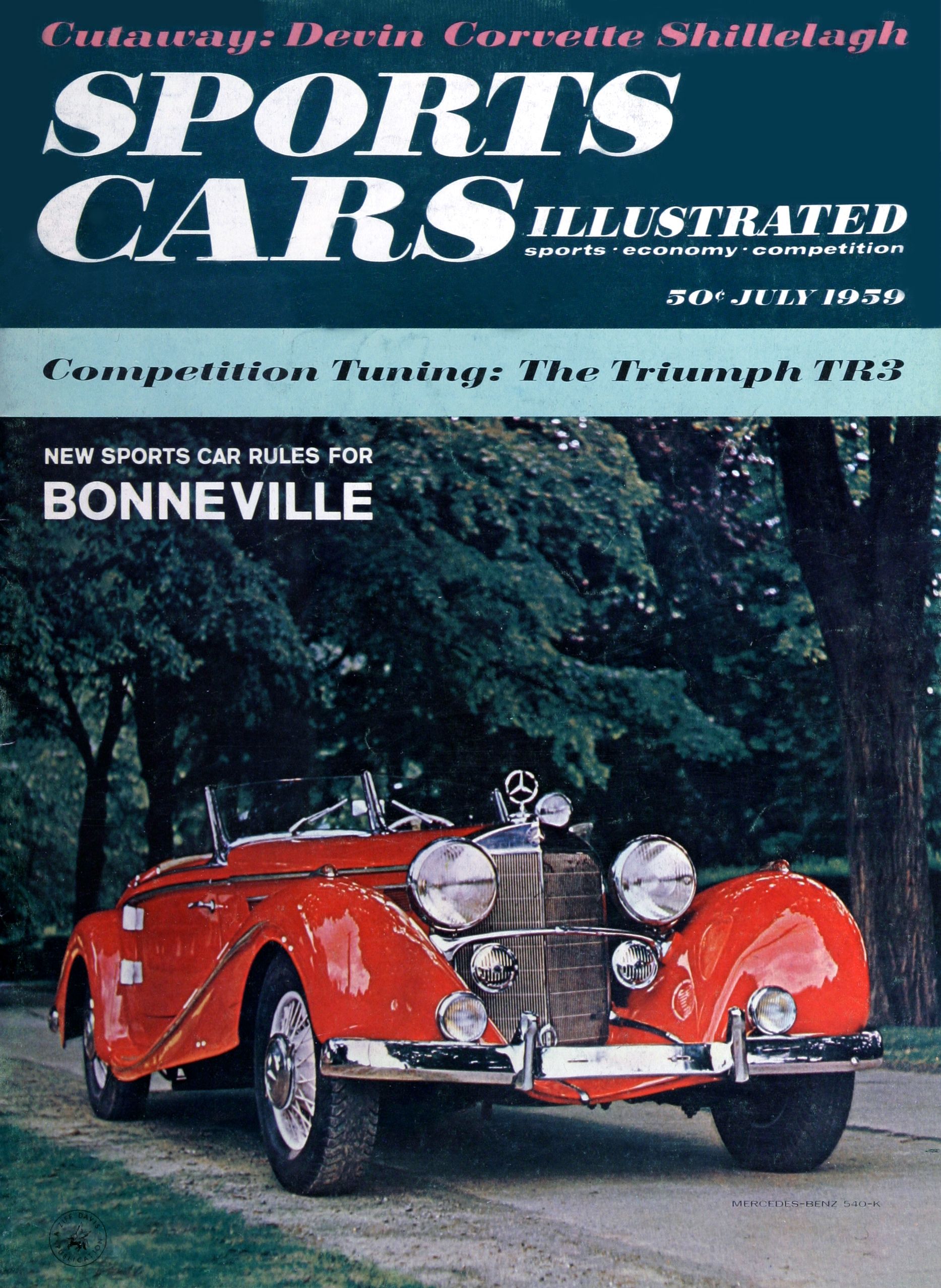 1950s Sports Cars Illustrated Magazine Covers