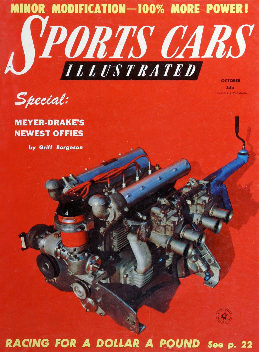 1950s Sports Cars Illustrated Magazine Covers