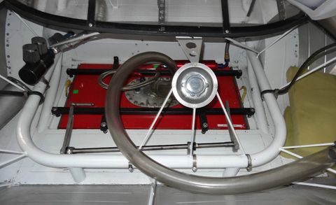 Steering wheel, Steering part, Steel, Pipe, Water transportation, Boats and boating--Equipment and supplies, Aluminium, Classic car, Boat, 