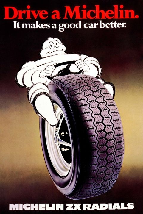 Vintage Art Print Poster Michelin Tire advertisement Tire A1 A2 A3 A4 A5