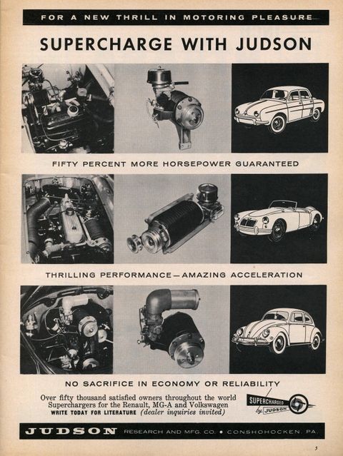 1958 judson superchargers ad