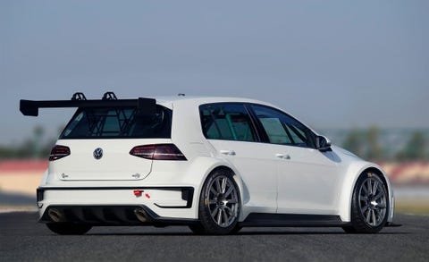 Volkswagen Unveils 330 Hp Golf Race Car Concept News And Driver 2016 Volkswagen Golf Tcr