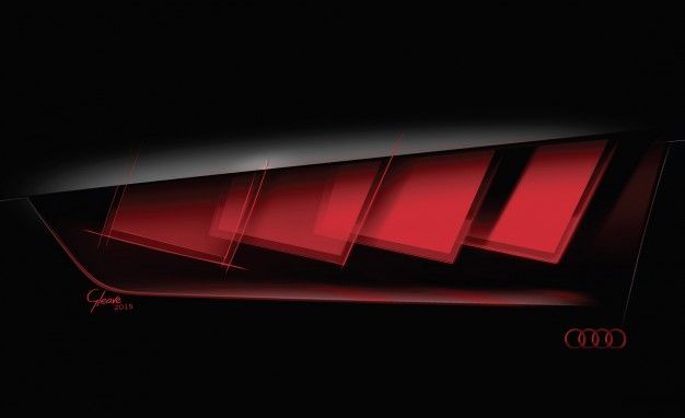 Audi, logo, dark, black, led, HD wallpaper
