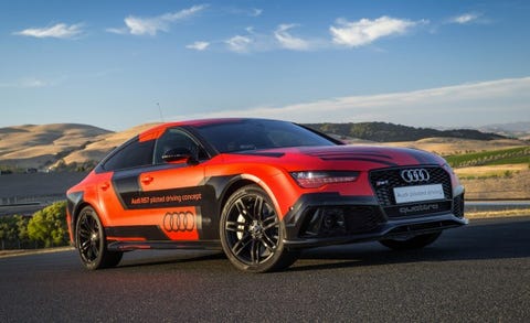 Audi S Self Racing Rs7 Prototype Attacks A U S Racetrack Without A