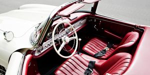 Motor vehicle, Steering part, Steering wheel, Vehicle, Classic car, Vehicle door, Car seat, Center console, Personal luxury car, Classic, 