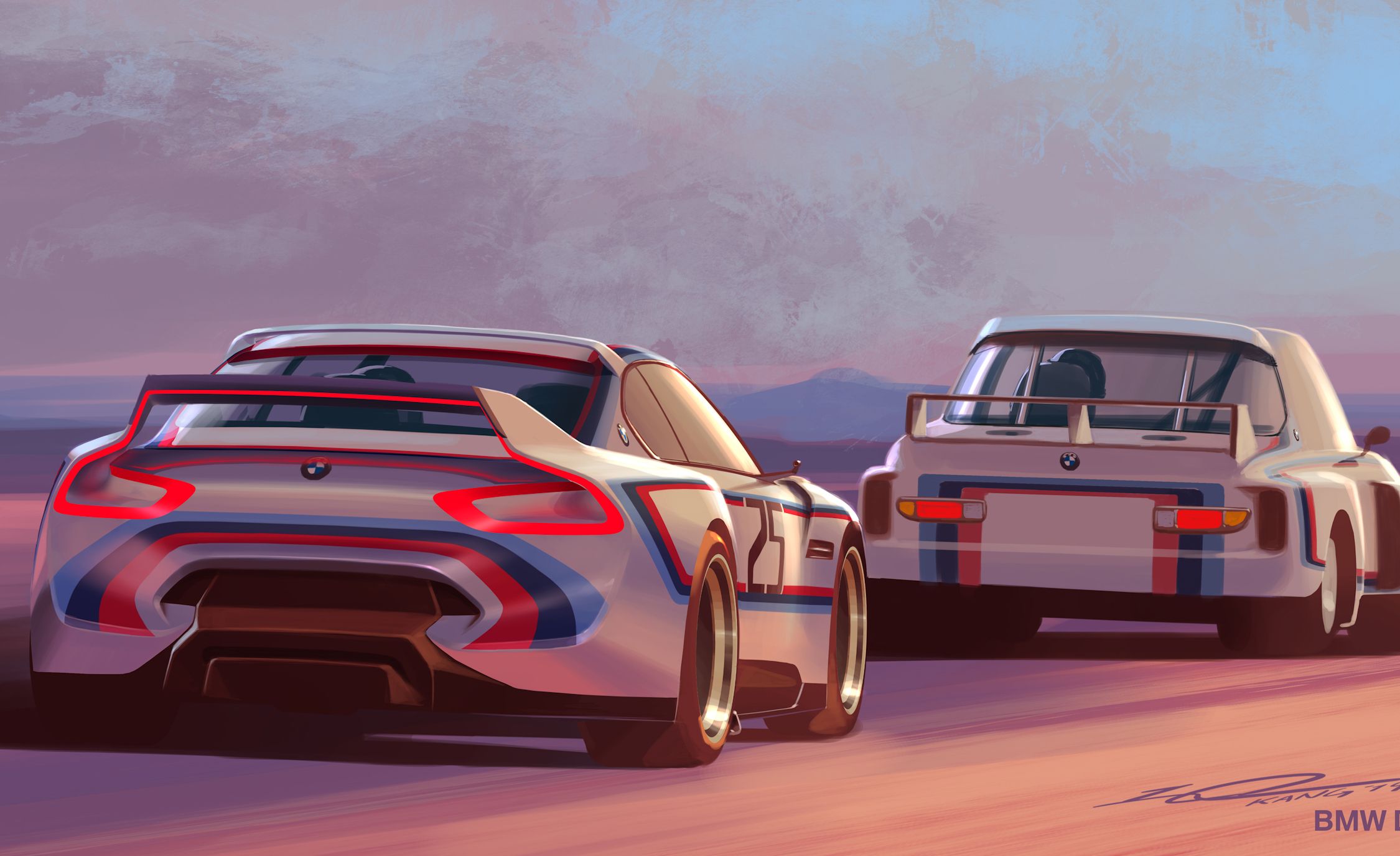 Bmw Unveils Retro Liveried 3 0 Csl Hommage R At Pebble Beach News Car And Driver