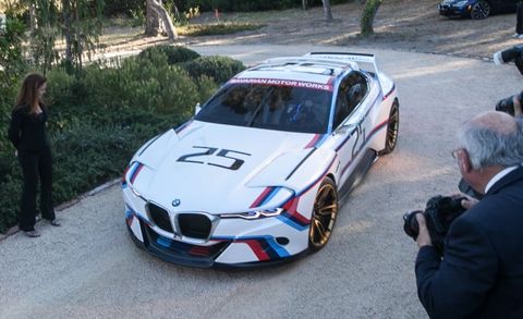 Bmw Unveils Retro Liveried 3 0 Csl Hommage R At Pebble Beach News Car And Driver