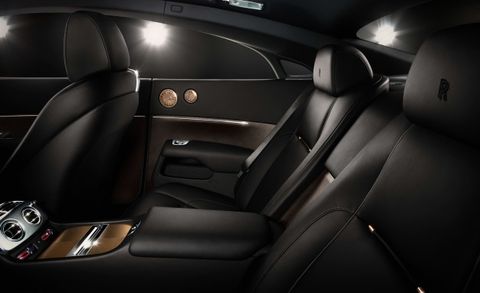 rolls royce wraith inspired by music rear seat
