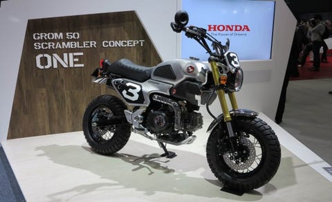 Grom Scrambler Concept Bikes You Had Us At Knobby Tires Honda