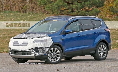 17 Ford Escape Spied Looks Edge Ier News Car And Driver