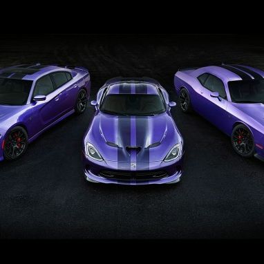 hellcats and viper in plum crazy