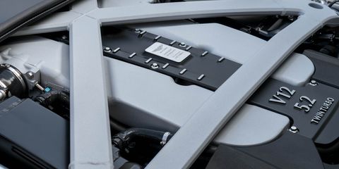 2017 aston martin db11 twin turbocharged 52 liter v 12 engine