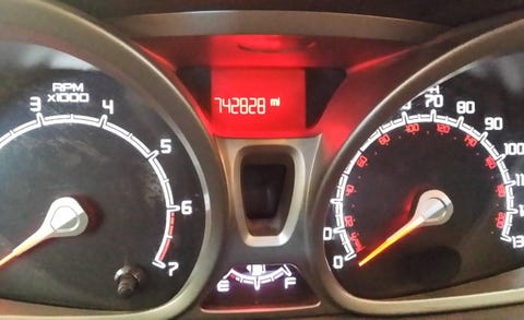 Really Long Haulin What It S Like To Drive 175 000 Miles Per Year 2017 Ford Fiesta Odometer