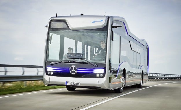 Mercedes-Benz, Tesla Looking To Electric, Self-Driving Buses