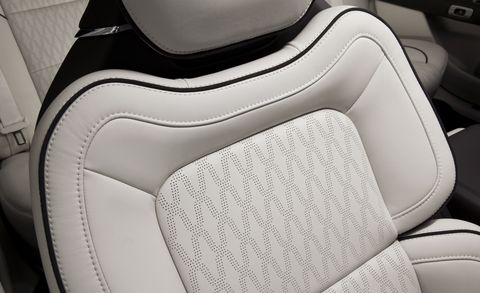 Automotive design, White, Grey, Car seat, Car seat cover, Design, Luxury vehicle, Silver, Carbon, Head restraint, 