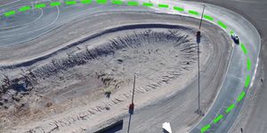 Green, Sport venue, Race track, Racing, Parallel, Auto racing, Synthetic rubber, Number, Rallying, Motorsport, 