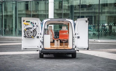 The Nissan E Nv0 Workspace Is An Electric Office Van News Car And Driver