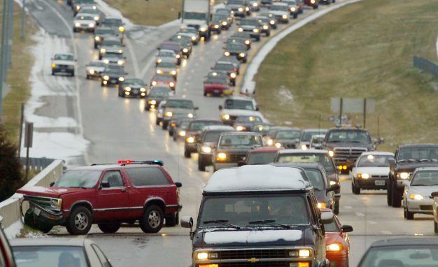 Wintery Weather Creates Havoc On Maryland Roads