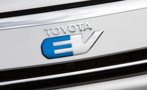 2012 Toyota RAV4 EV badge