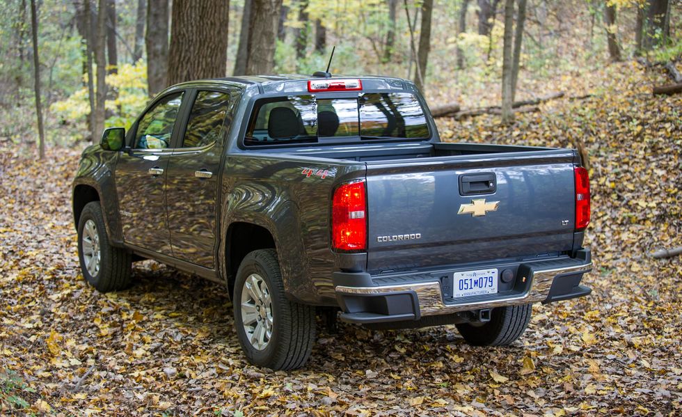 2017 chevrolet colorado in the woods
