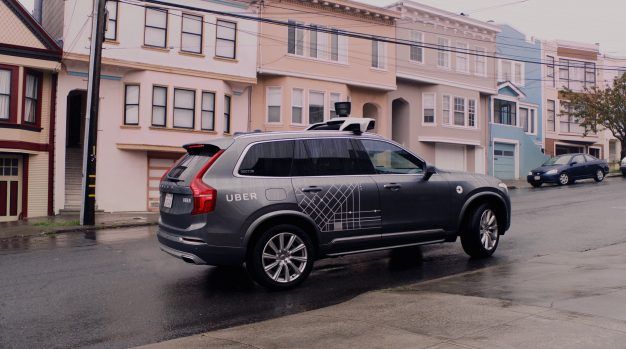 Uber San Francisco Volvo autonomous California DMV