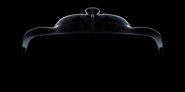 Mercedes-AMG Hypercar Skizze. ; Mercedes-AMG Hypercar design sketch.;
