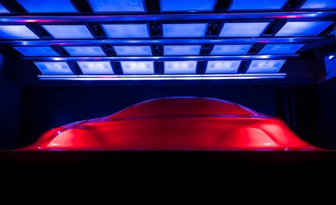 Blue, Red, Ceiling, Light, Carmine, Electric blue, Majorelle blue, Visual effect lighting, Symmetry, Engineering, 