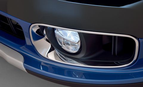 Blue, Automotive design, Automotive exterior, Automotive lighting, Headlamp, Electric blue, Light, Bumper, Azure, Hood, 