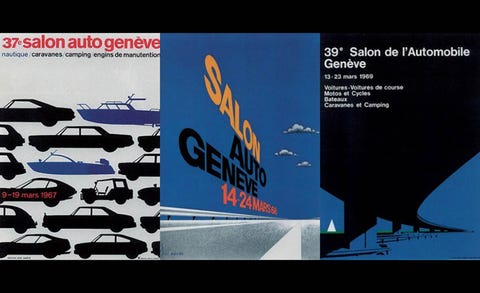 Every Geneva Auto Show Poster From 1924 To 2017