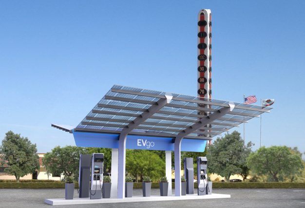 EVGO Baker 350-kW charging station