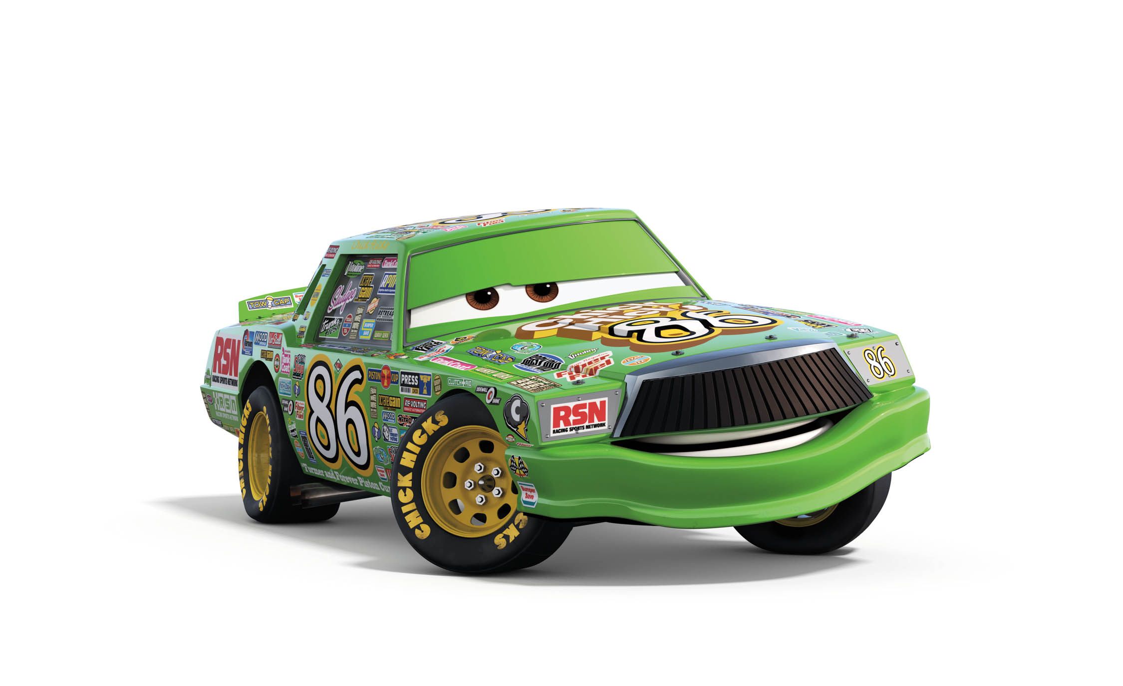 pixar cars green car
