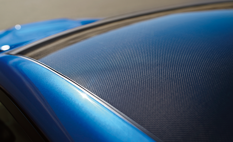 Blue, Hood, Vehicle, Automotive exterior, Car, Electric blue, Carbon, Vehicle door, Grille, Tints and shades, 