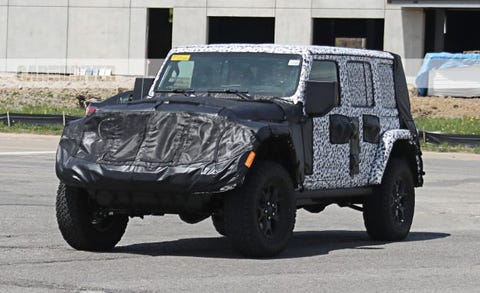 2018 Jeep Wrangler To Offer Turbo Four Cylinder News Car And Driver 2018 Jeep Wrangler Spy Photo