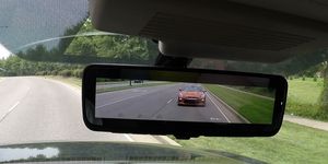 Windshield, Rear-view mirror, Automotive mirror, Auto part, Glass, Vehicle, Automotive exterior, Automotive window part, Car, Technology, 