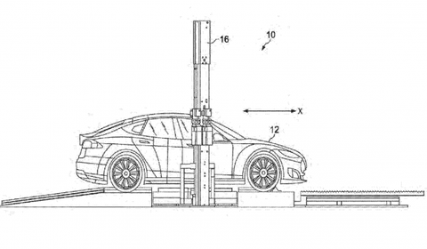 Tesla battery swap patent