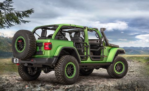 Land vehicle, Vehicle, Car, Tire, Automotive tire, Off-road vehicle, Jeep, Green, Off-roading, Motor vehicle, 