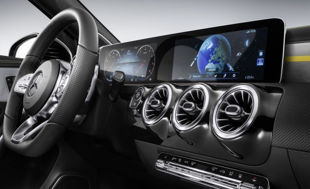 The new A-class interior will have a new infotainment system