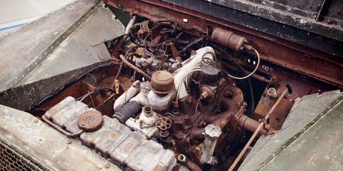 Engine, Auto part, Vehicle, Rust, Car, Scrap, 