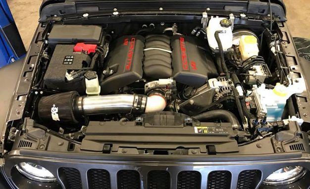 Someone Has Already Stuffed a V-8 in the New JL Jeep Wrangler | News | Car  and Driver