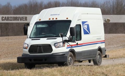 Ford Transit mail truck (spy photos)