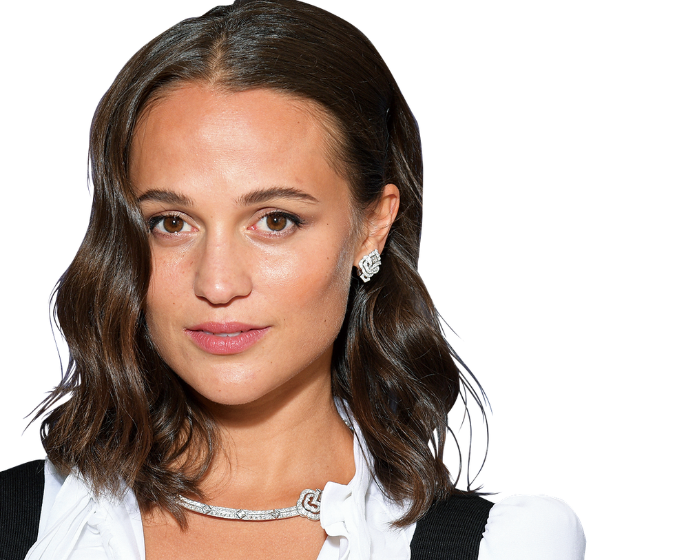 Alicia Vikander attends the Louis Vuitton Stellar Jewelry Cocktail