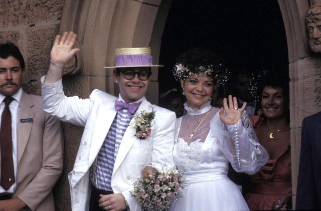 Elton John and renate Blauel