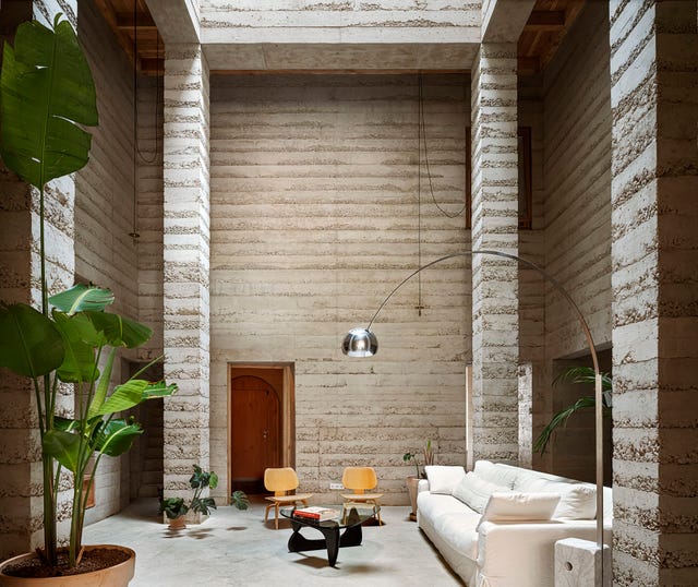 casa moderna de hormigón en barcelona