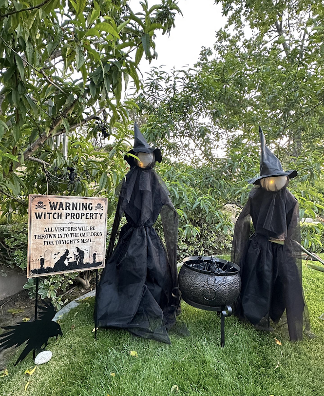 Witch Halloween decor
