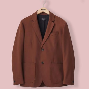 a brown jacket on a swinger