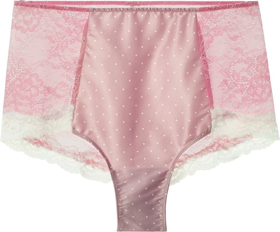 Briefs, Clothing, Pink, Undergarment, Underpants, Meadow, Pattern, Lingerie, Magenta, Polka dot, 