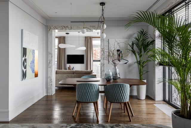 dos apartamentos y reorganizar 136 metros, así se diseno un hogar familiar funcional y luminoso