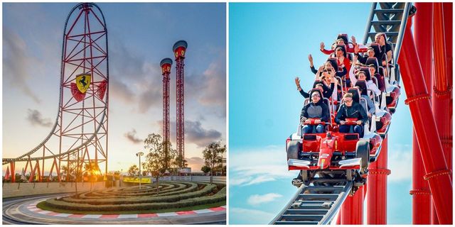 Amusement ride, Amusement park, Roller coaster, Landmark, Park, Recreation, Tourist attraction, Nonbuilding structure, Fun, Ferris wheel, 