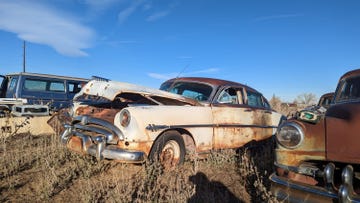 1953 hudson hornet sedan in colorado wrecking yard